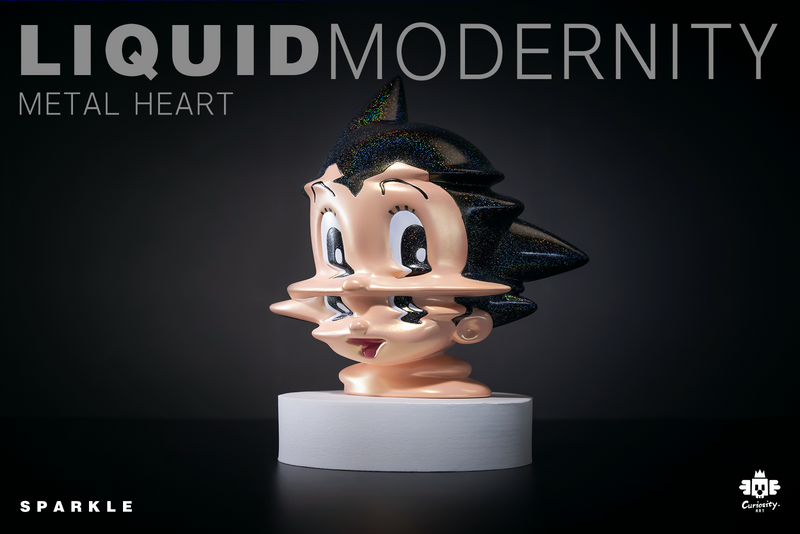 Liquid Modernity - Metal Heart-Sparkle by Curiosity Art x WEARTDOING