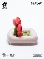RICH FLOWER Pet Bed by Artist Linnnex Liyuyu