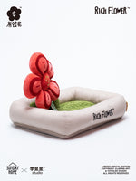 RICH FLOWER Pet Bed by Artist Linnnex Liyuyu