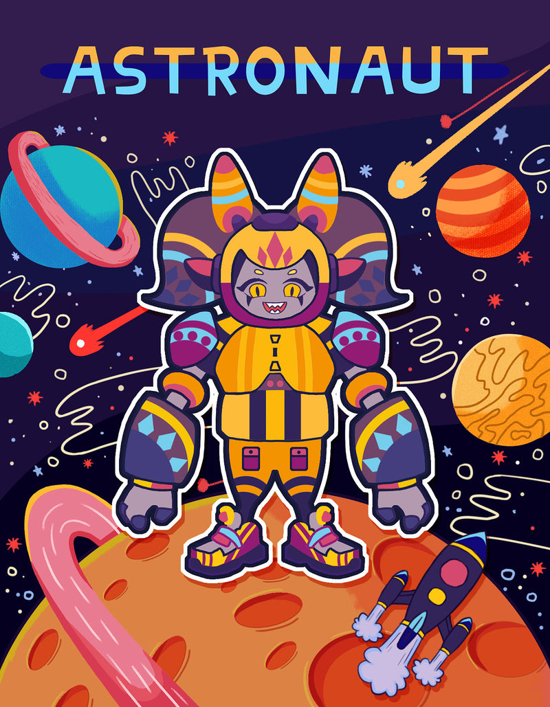 Astronaut Fine Print by OCTANE