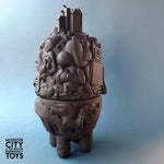 CITY MONSTER TOYBOX . BLACK MATTE EDITION. by Emergency Toys